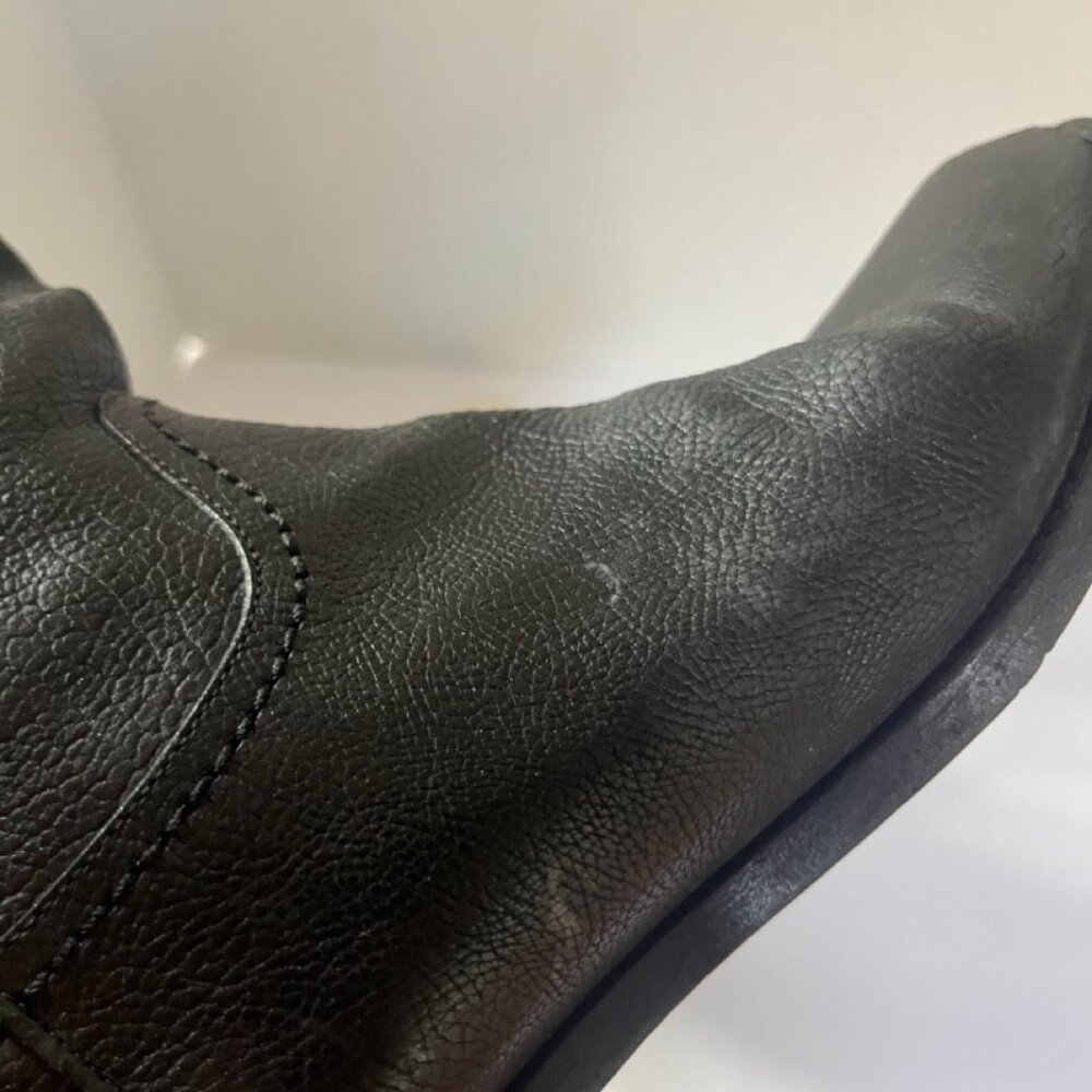 Chanel Black Leather Knee High Boots Size 38 / US 7.5 - Picture 9 of 14